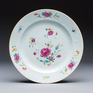 Six Chinese and French famille rose, verte and Imari-style wares — 照片 10