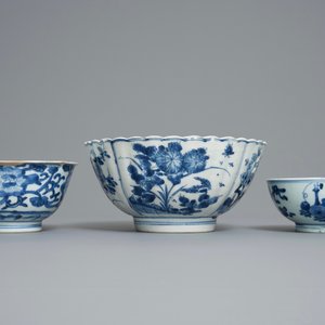 Six Chinese blue and white bowls, Kangxi — 照片 5