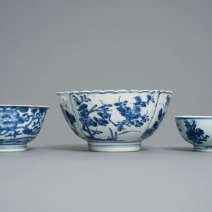 Six Chinese blue and white bowls, Kangxi — 照片 6