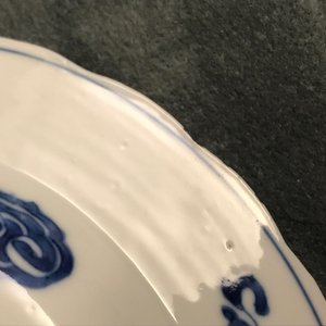 Six Chinese blue and white bowls on stands, Kangxi — 照片 10