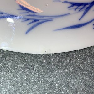 Six Chinese blue and white cups and eight saucers with horseriders, Kangxi — 照片 22