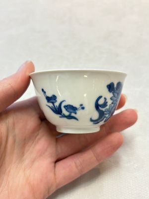 Six Chinese blue and white cups and seven saucers, 18/19th C. — photo 23