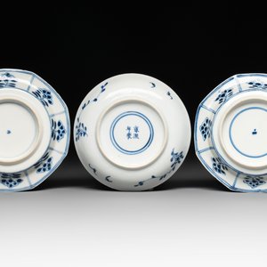 Six Chinese blue and white cups and seven saucers, 18/19th C. — photo 3