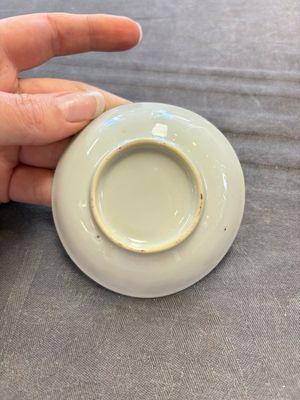 Six Chinese blue and white cups and ten saucers, Kangxi — 照片 12