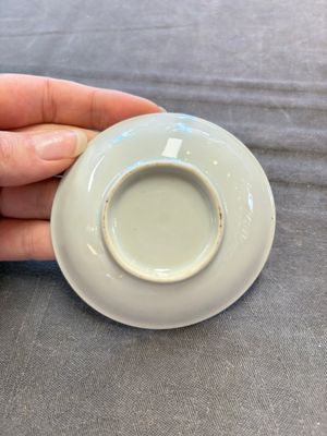 Six Chinese blue and white cups and ten saucers, Kangxi — 照片 14