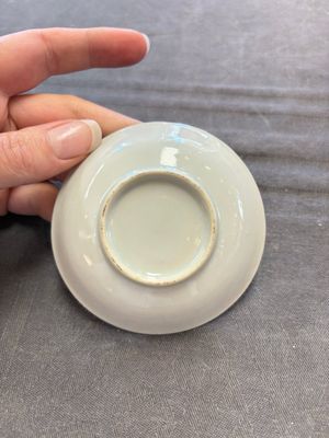 Six Chinese blue and white cups and ten saucers, Kangxi — 照片 16