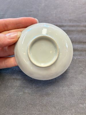 Six Chinese blue and white cups and ten saucers, Kangxi — 照片 18
