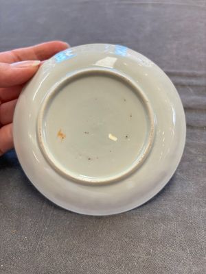Six Chinese blue and white cups and ten saucers, Kangxi — 照片 8