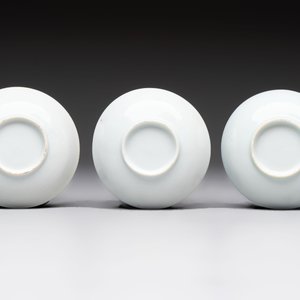 Six Chinese blue and white cups and ten saucers, Kangxi — 照片 5