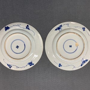 Six Chinese blue and white dishes, Kangxi — 照片 11