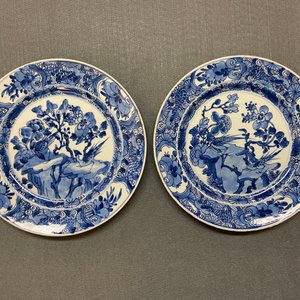 Six Chinese blue and white dishes, Kangxi — 照片 10