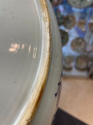 Six Chinese blue and white 'floral' bowls, a pair of dishes, a saucer and an iron-red-decorated plate, Qianlong — photo 8