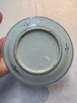 Six Chinese blue and white ko-sometsuke 'ox' plates for the Japanese market, late Ming — foto 12
