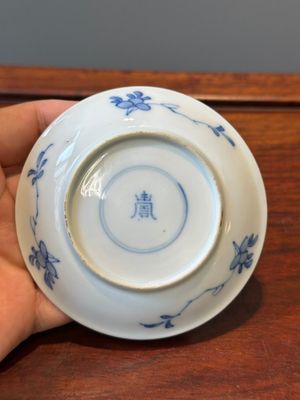 Six Chinese blue and white 'Long Eliza' cups and saucers, various marks, Kangxi — 照片 18