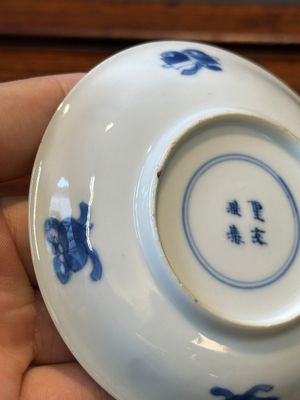 Six Chinese blue and white 'Long Eliza' cups and saucers, various marks, Kangxi — 照片 37