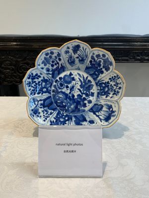 Six Chinese blue and white 'lotus' plates, Kangxi — photo 1
