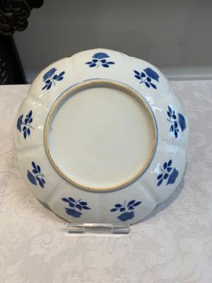 Six Chinese blue and white 'lotus' plates, Kangxi — photo 3