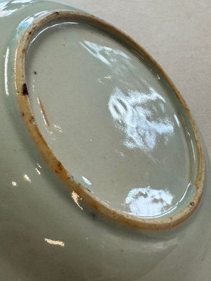 Six Chinese blue and white plates, a dish and a large tile, Yongzheng/Qianlong — foto 35