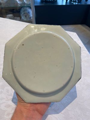 Six Chinese blue and white plates probably after a European silver model, Qianlong — photo 19