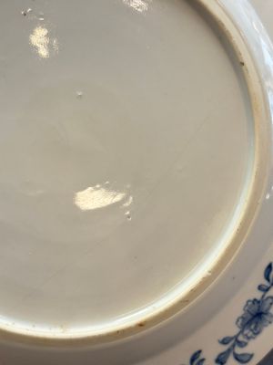 Six Chinese blue and white plates with floral design, Qianlong — 照片 11
