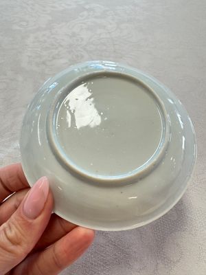 Six Chinese blue and white 'Scholar in a Garden' cups and saucers, Yongzheng — photo 35