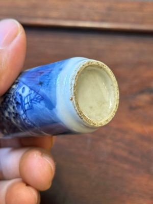 Six Chinese blue and white snuff bottles, 19th C. — photo 19