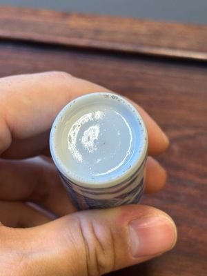 Six Chinese blue and white snuff bottles, 19th C. — photo 37