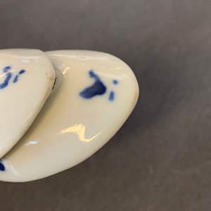 Six Chinese blue and white spoons with Shou-characters and poems, 19/20th C. — photo 7