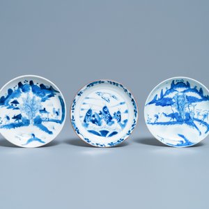 Six Chinese blue and white Vietnamese market 'Bleu de Hue' wares, 18/19th C. — 照片 2