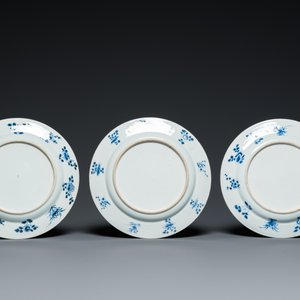 Six Chinese blue and white 'Xi Xiang Ji' dishes, Kangxi — 照片 3