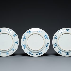 Six Chinese blue and white 'Xi Xiang Ji' dishes, Kangxi — 照片 4