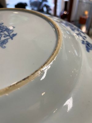 Six Chinese blue and white 'Xi Xiang Ji' plates, Qianlong — 照片 16