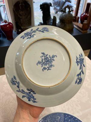 Six Chinese blue and white 'Xi Xiang Ji' plates, Qianlong — 照片 7