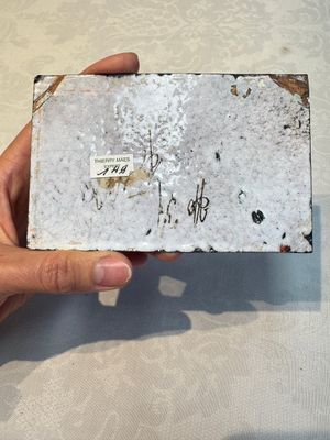 Six Chinese Canton enamel rectangular plaques with landscape, figural, floral and European subject designs, Qianlong — photo 31