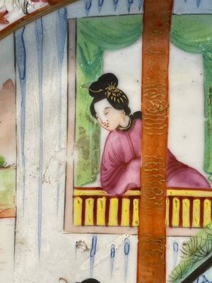 Six Chinese Canton famille rose deep plates with narrative design, 19th C. — photo 13