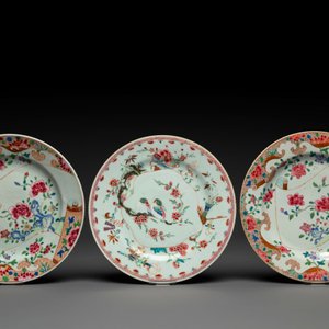 Six Chinese Canton famille rose deep plates with narrative design, 19th C. — photo 2
