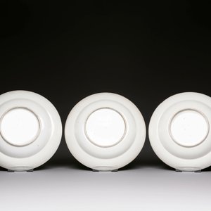 Six Chinese Canton famille rose deep plates with narrative design, 19th C. — photo 3