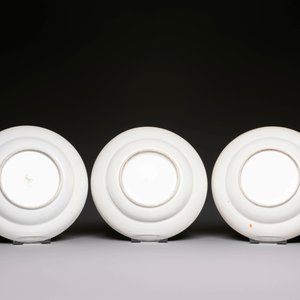 Six Chinese Canton famille rose deep plates with narrative design, 19th C. — photo 5