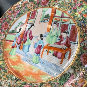 Six Chinese Canton famille rose plates, 19th C. — 照片 8