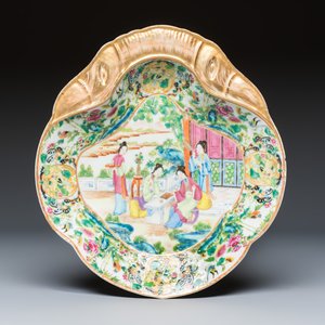 Six Chinese Canton famille rose serving dishes — photo 2