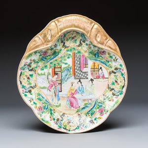 Six Chinese Canton famille rose serving dishes — photo 4