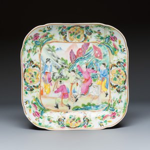 Six Chinese Canton famille rose serving dishes — photo 6