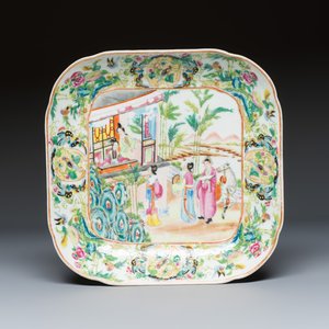 Six Chinese Canton famille rose serving dishes — photo 8