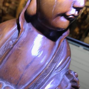 Six Chinese carved wood figures, 19/20th C. — photo 16