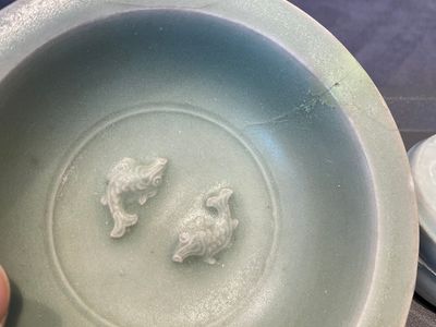 Six Chinese celadon- and qingbai-glazed wares, Song and later — 照片 2