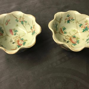 Six Chinese celadon bowls and a pair of bowls on stands for the Peranakan or Straits market, 19th C. — 照片 24