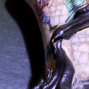 Six Chinese famille rose and verte vases, 19th C. — photo 13