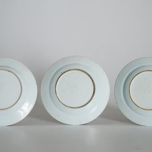 Six Chinese famille rose cherrypickers plates, Qianlong — photo 7
