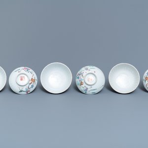 Six Chinese famille rose covered bowls on stands, 19th C. — 照片 9