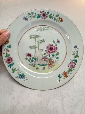 Six Chinese famille rose 'Flower Garden' plates, Qianlong — 照片 21